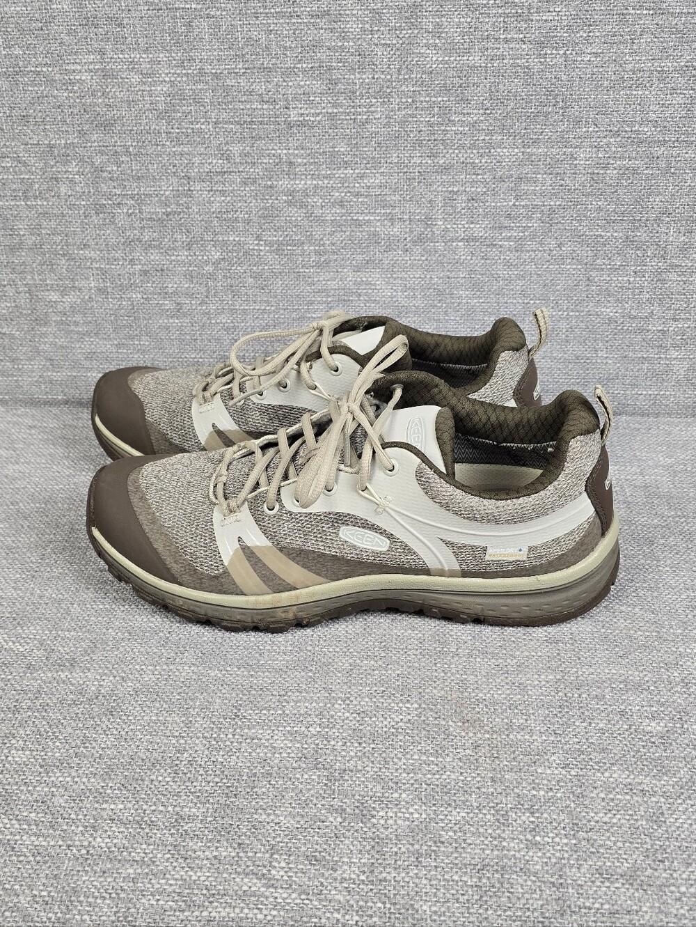 Keen Terradora 2 Womens Hiking Sneakers Cream/Brown Sz 8.5